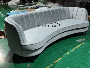 Ensemble de canapés à dossier haut en forme de demi-lune pour réception restaurant Crown - Product Image 6