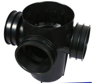 Pozzetto d'Ispezione Moderno in HDPE Nero per Esterni, Sostituto del Tombino per Drenaggio Acqua Piovana - Product Image 2