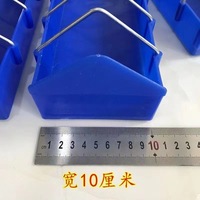 Mangeoire à poulet en plastique bleu épaissi, anti-déversement, pour oiseaux adultes et petits oiseaux, vente en gros