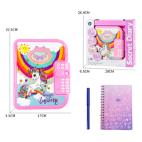 Journal secret interactif rose de haute qualité, livre pour enfants, vente en gros, mini carnet d'enregistrement de mots de passe mignon, cadeaux pour filles avec code