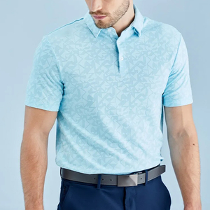 Camisetas Polo de golf impresas sublimación 3D de secado rápido con impresión completa digital personalizada de alta calidad - Product Image 3