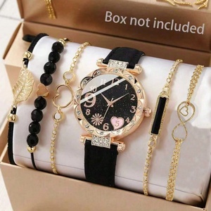 Conjunto de Reloj de Moda para Mujer con Esfera Estrellada, Reloj de Pulsera de Cuarzo, Conjunto de Joyería, Regalo para Damas - Product Image 3