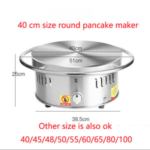 Mesin Pembuat Crepe dan Kue Panekuk, Mesin Crepes Gas Komersial Bahan Baja Tahan Karat Bahan Baja Tahan Karat Bahan Baja Tahan Karat untuk Kue Dadar - Product Image 3