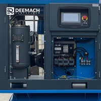 Compresseur d'air rotatif industriel monophasé DEEMACH en promotion, 15KW 22KW, tout-en-un avec VSD PM, 16/20 bars, pour découpe laser CNC