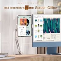 Support de téléphone et tablette Boneruy Lazy Stand, support de bureau, support de tableau de bord, support de chevet, cantilever réglable, en alliage d'aluminium, pour tablettes de 10 à 12 pouces