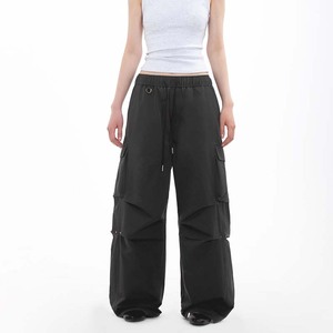 <span class=keywords><strong>Pantaloni</strong></span> Cargo Casual da <span class=keywords><strong>Paracadutista</strong></span> Estivi Impermeabili in PU Leggeri con Vita Elastica e Pieghe per Sport all'Aperto - Product Image 1