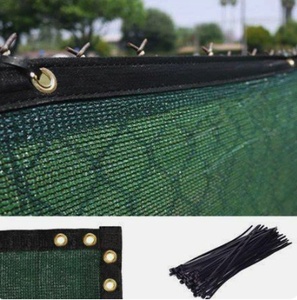 2*10m 2*15mTennis parabrisas Hdpe verde oscuro Protección de Privacidad valla pantalla con ojales - Product Image 2