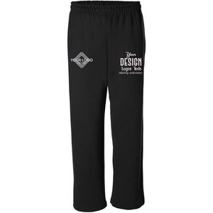 Pantalon de survêtement à fond ouvert en mélange lourd pour hommes avec broderie personnalisée 18400 modèles Logo Texts Add-On Option - Product Image 1