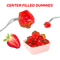 Amos Custom Private Label Assorted Bulk Candy Filled Fruit Gummy Candy Chinese Wholesale Jelly Soft Candy Supplier
