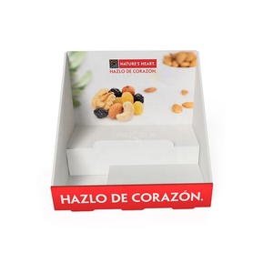 Supermarket Custom Printed Foldable Eco-friendly Corrugated Counter Display <b>Box</b> for Food for Potato Snack and Nuts - Product Image 4