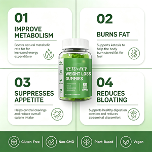 Gomitas <span class=keywords><strong>Keto</strong></span> al por Mayor, Suplemento Dietético, 60 Unidades, Formato de Gomitas Suaves y Coloridas para el Bienestar Diario, Marca Privada - Product Image 3