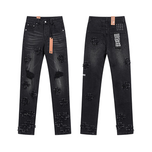 Commerce transfrontalier Europe-Amérique, vente en gros, nouvelle collection printemps/été, jeans stretch slim fit pour couples, style unisexe - Product Image 2