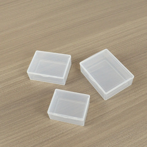 Transparent Plastic Storage Box Rectangle Covered Jewelry Electronics Parts Organizer Small Size Yiwu Origin - Product Image 1