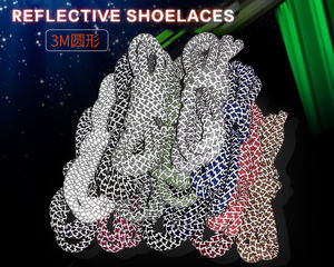 새로운 폴리에스터 프린트 신발끈 러너 스니커즈 신발끈 3mm 반사 프린트 신발끈 - Product Image 6