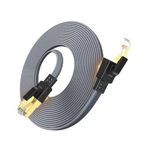 Câble Ethernet plat tressé en nylon Cat8 haute vitesse 40 Gbit/s 2000 MHz SFTP RJ45 pour routeur, PC, ordinateur portable - Product Image 6