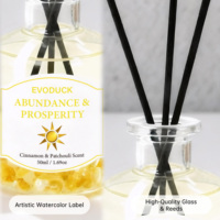 Diffuseur de parfum en cristal à roseaux de luxe personnalisable de haute qualité à étiquette privée pour la maison et le bureau