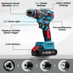 Perceuse sans fil multifonction CISIVIS 21V avec batterie au lithium, outil de perçage électrique à vitesse variable, prise en charge OEM - Product Image 3