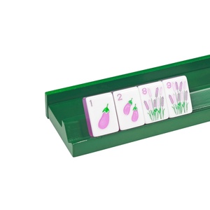 Juego de Mahjong de Lujo Secret Garden, Fichas de Mahjong Color Lavanda, Tablero de Gelatina de Dos Capas, Juego de Mahjong Americano, Regalo - Product Image 3