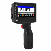 Imprimante jet d'encre portable TIJ 12,7 mm, corps métallique, pour codage de date, lot, code-barres, QR code sur carton, bouteille, plastique, métal