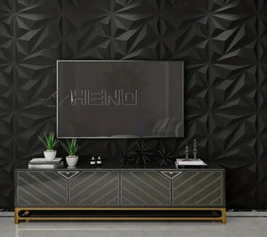 Panneaux muraux Wayon Amazing 3D en PVC imperméable, à surface mate noire et à surface dentelée, pour solutions murales intérieures - Product Image 6