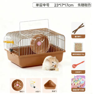 Jaula de cría para hámsteres de campo pequeña con doble uso, jaula nido para hámsteres Golden Bear, jaula de lujo de doble capa tipo villa para hámsteres - Product Image 5