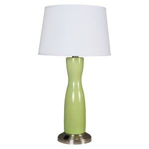Modern <b>White</b> Linen Lampshade <b>Table</b> Lamp for Home & Hotel Bedroom Electric <b>Bedside</b> Ceramics with <b>White</b> Shade Home Decor - Product Image 2