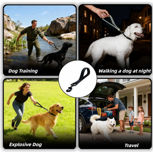Nylon Solid Reflective <strong>Dog</strong> Training Leash Short Large <strong>Dog</strong> One-Step <strong>Pull</strong> for Labrador Golden Retriever Medium &amp; Large <strong>Dogs</strong> - Product Image 6