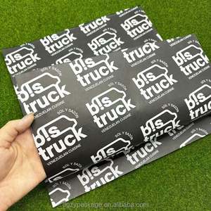 Papier d'emballage pour sandwichs et hamburgers personnalisé, résistant à la graisse, écologique, papier de cuisson jetable, papier huilé pour l'emballage alimentaire - Product Image 1