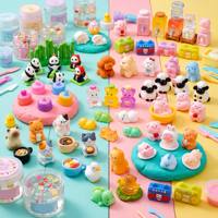Figurines d'animaux lumineuses de Noël en résine, jouets de collection, cadeaux de fête, vente en gros, accessoires de cuisine pour maison de poupée