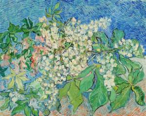 Vincent Van Gogh của hạt dẻ lớn cây trong hoa sinh sản kỹ thuật số in trên vải với thân thiện với môi trường mực đóng khung nghệ thuật in - Product Image 6