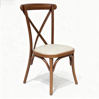 Chaises de mariage et d'événements de style européen à dossier croisé en gros pour fournisseurs de banquets