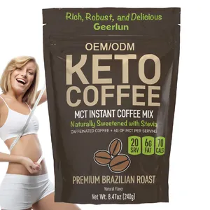 Хит продаж, продукт для похудения собственной торговой марки OEM и ODM, помогает ускорить пищеварение, Кето-кофе