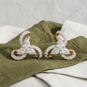Pendientes de Diamantes de Oro Sintético - Product Image 1