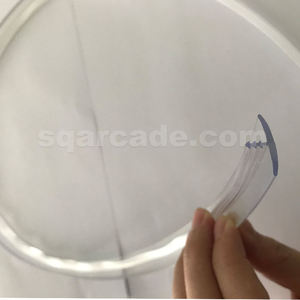 واضح واضح واقية بطانة حافة الزخرفية مصبوب سدادة مطاطية تخصيص الجدول المطاط تقليم <span class=keywords><strong>T</strong></span> النفخ Pvc <span class=keywords><strong>T</strong></span> الشخصي - Product Image 4