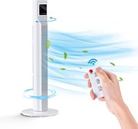 Choix de confort 36 pouces ventilateur de tour oscillant sans lame LED télécommande ventilateur de tour de support Portable avec minuterie
