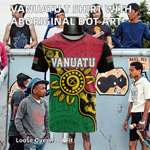 สินค้าดรอปชิปปี 2023 เสื้อยืดวาเนอตาแบบสั่งทำพิเศษ ลายจุดศิลปะอะบอริจิน ผู้ชาย สวมใส่สบาย ทรงหลวม คุณภาพสูง แขนสั้น - Product Image 2