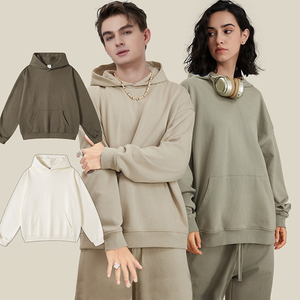 Sudadera con Capucha Bordada con Logotipo de Alta Calidad, 100% Algodón, 420 GSM, Gruesa, Sin Cordón, Unisex, Oversize, con Estampado Puff Personalizado para Hombre - Product Image 3