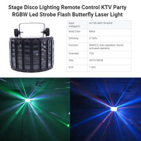 Lumière laser AOPU, faisceau LED, lumière DJ Derby, effet papillon, lumière de scène LED pour fête, KTV, club