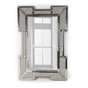 Gương Trang Trí Bằng Bạc Sóng 3D Bán Chạy Gương Treo Tường Kim Cương Nghiền Nát Thị Trường Anh - Product Image 4