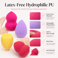 Herramientas Aplicadoras de Cosméticos Sin Látex al por Mayor, Esponja Cosmética Libre de Látex, Esponja de Maquillaje Tipo Huevo