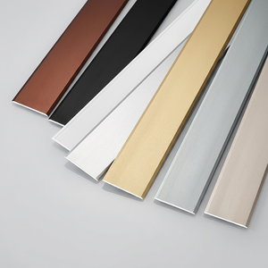 Profilés de bordure en acier inoxydable pour murs, barres plates en acier inoxydable pour sols, bandes de finition - Product Image 1