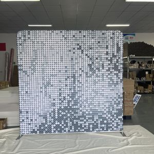 เคสหมอนฉากหลังพิมพ์สองด้านสำหรับบูธภาพถ่ายแท่นวางแสดงภาพบนผ้าแบบตึงเครียด - Product Image 3