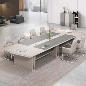 <span class=keywords><strong>Tavolo</strong></span> <span class=keywords><strong>da</strong></span> Conferenza Moderno Minimalista <span class=keywords><strong>da</strong></span> 94 a 276 Pollici (<span class=keywords><strong>da</strong></span> 8 a 23 Piedi) per 6 a 22 Persone con Gestione Cavi - Product Image 1