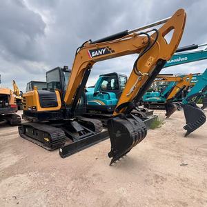 <span class=keywords><strong>Mini</strong></span>-excavatrice sur chenilles d'<span class=keywords><strong>occasion</strong></span> Sany SY60C 6t, moteur <span class=keywords><strong>Kubota</strong></span>, <span class=keywords><strong>godet</strong></span> de 0,25 m³, faible nombre d'heures, <span class=keywords><strong>pelle</strong></span> de 6000 kg pour travaux de jardinage et construction, export - Product Image 1