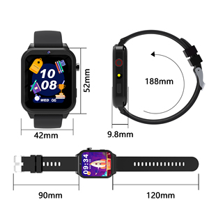 Hot bán trẻ em chức năng gọi điện thoại IP65 không thấm nước Sim Thẻ trẻ em Quà tặng 4 gam lbs Tracker cuộc gọi video thông minh đồng hồ cho trẻ em T6 - Product Image 6