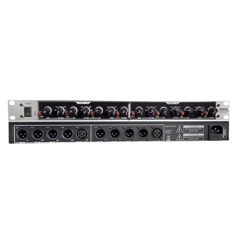 Dbx224xl Crossover profissional 4 vias dbx 224XL / DBX 224 XL Baixa frequência somada saída SUBWOOFER XLR balanceada ins e outs