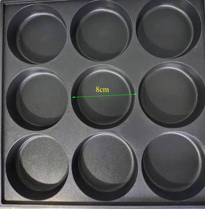 Máquina de hacer hamburguesas antiadherente, de acero inoxidable, para hacer gofres y pasteles redondos - Product Image 3