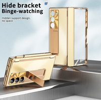 Étui en alliage d'aluminium pour Samsung Z Fold 8 ultra 7 6 5 4 3, protection intégrale, film en verre, support pliable, coque de téléphone