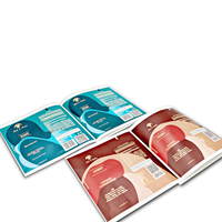 Étiquettes adhésives personnalisées enveloppantes avec estampage doré, emballage en PE argenté brillant pour bouteilles de shampoing et d'après-shampoing