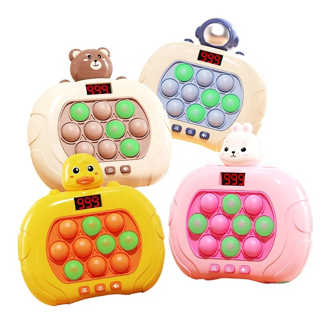 Customized Electric Quick Push Game Machine the Whack-a-mole Game LED Panel Decompression Game Intelligence Toys